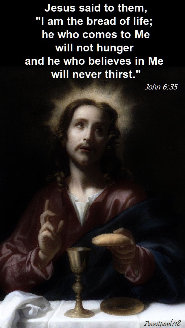 john 6 35 - 11 april 2018
