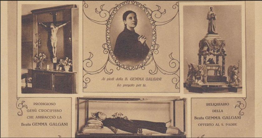 passionist monastery lucca - holy card issued