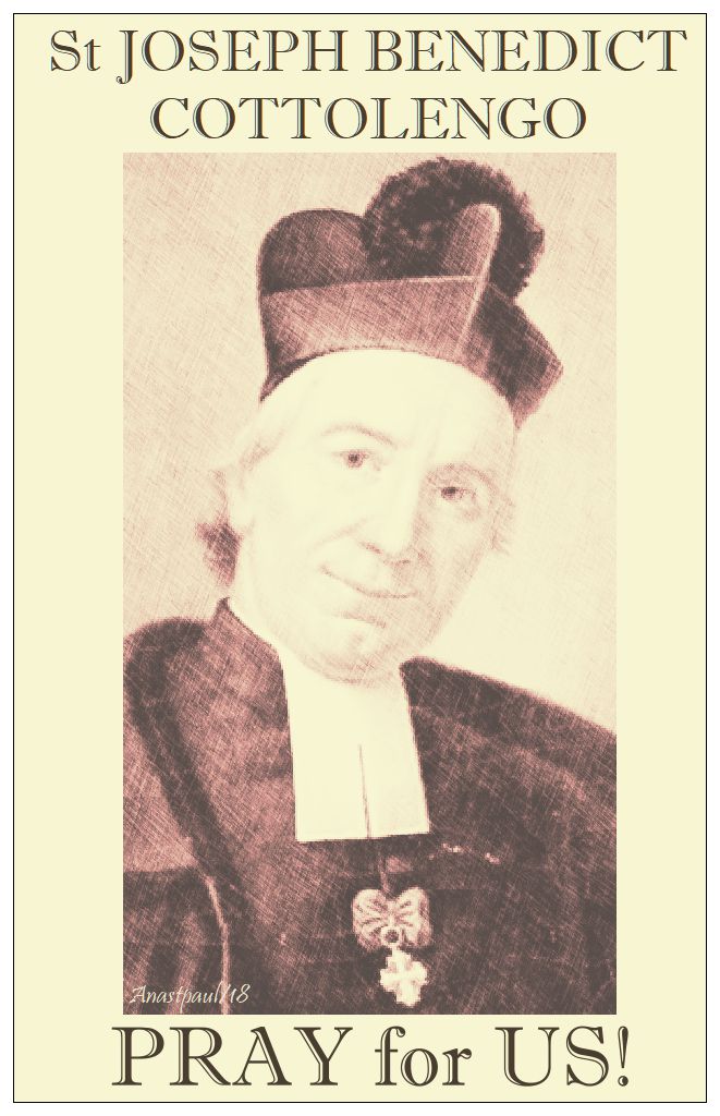 st joseph benedict cottolengo - pray for us no 2 - 30 april 2018