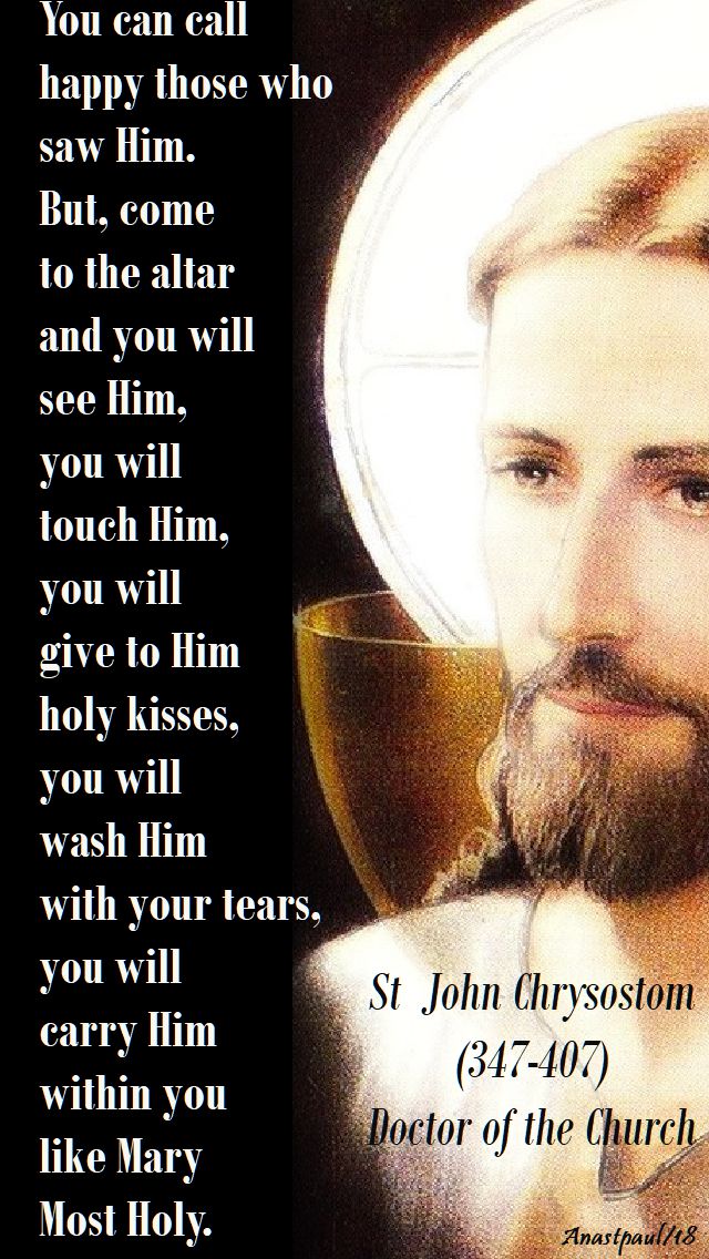 you can call happy - st john chrysostom - 20 april 2018