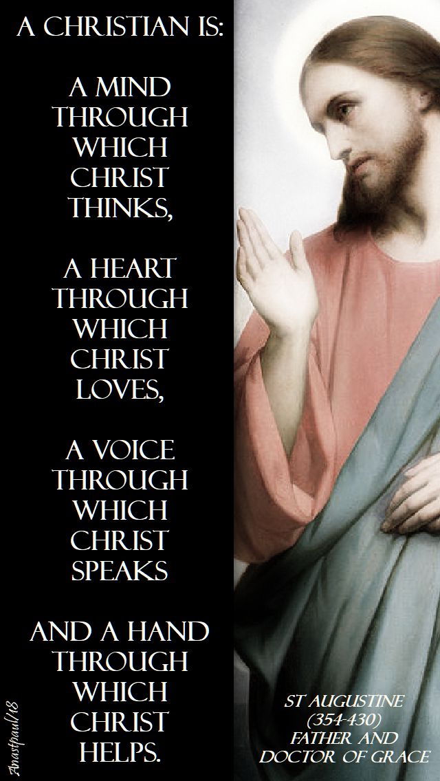 a christian is - st augustine - 3 may 2018