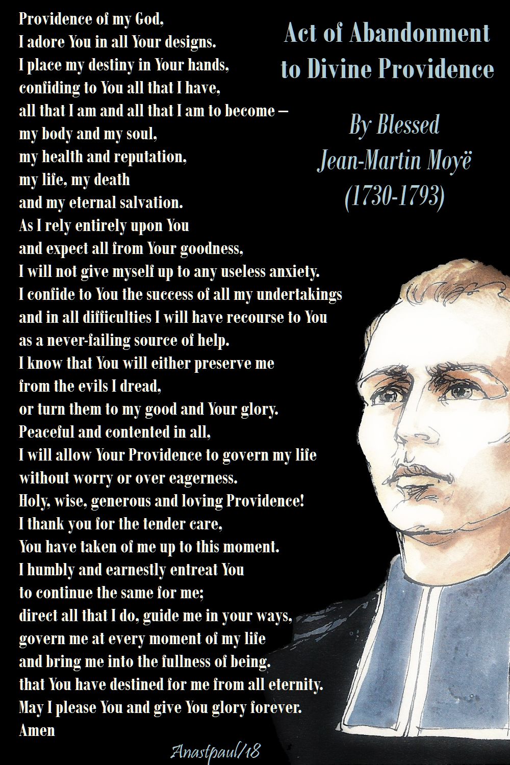 act of abandonment to div providence - bl jean-martin moye - 4 may 2018