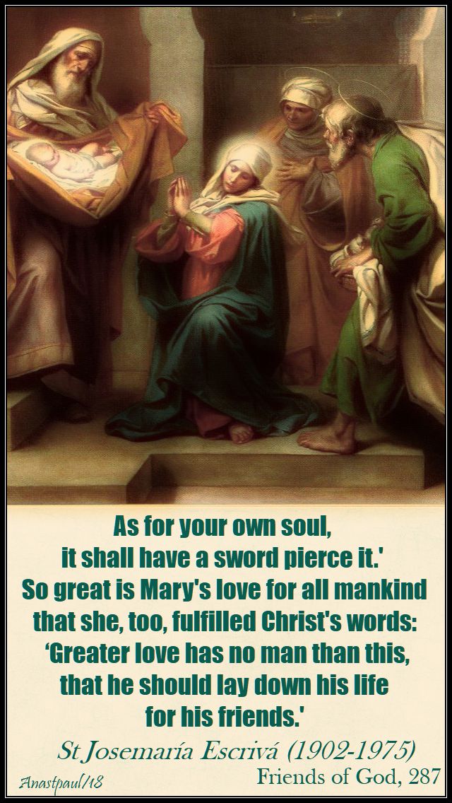 as for your own soul - st josemaria - 10 may 2018