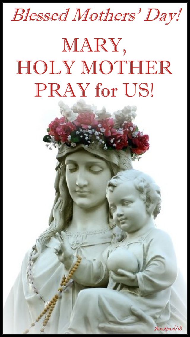 blessed mothers day 2018 - 13 may - mary holy mother pray for us