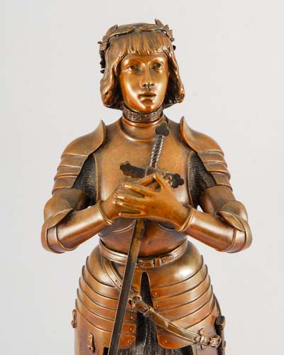 bronze statue st joan