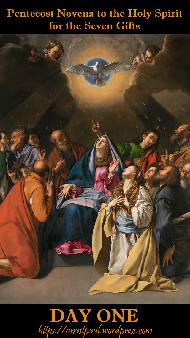 day one - pentecost novena - 11 may 2018