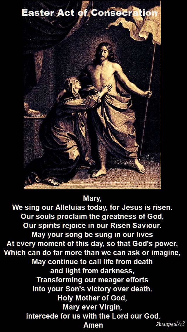 easter act of consecration - 10 may 2018 - thursday of the sixth week
