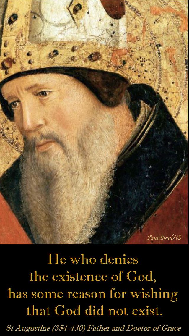 he who denies - st augustine - 3 may 2018
