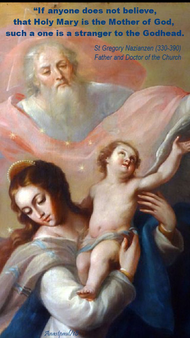if anyone does not believe - st gregory of nazianzen - 5 may 2018