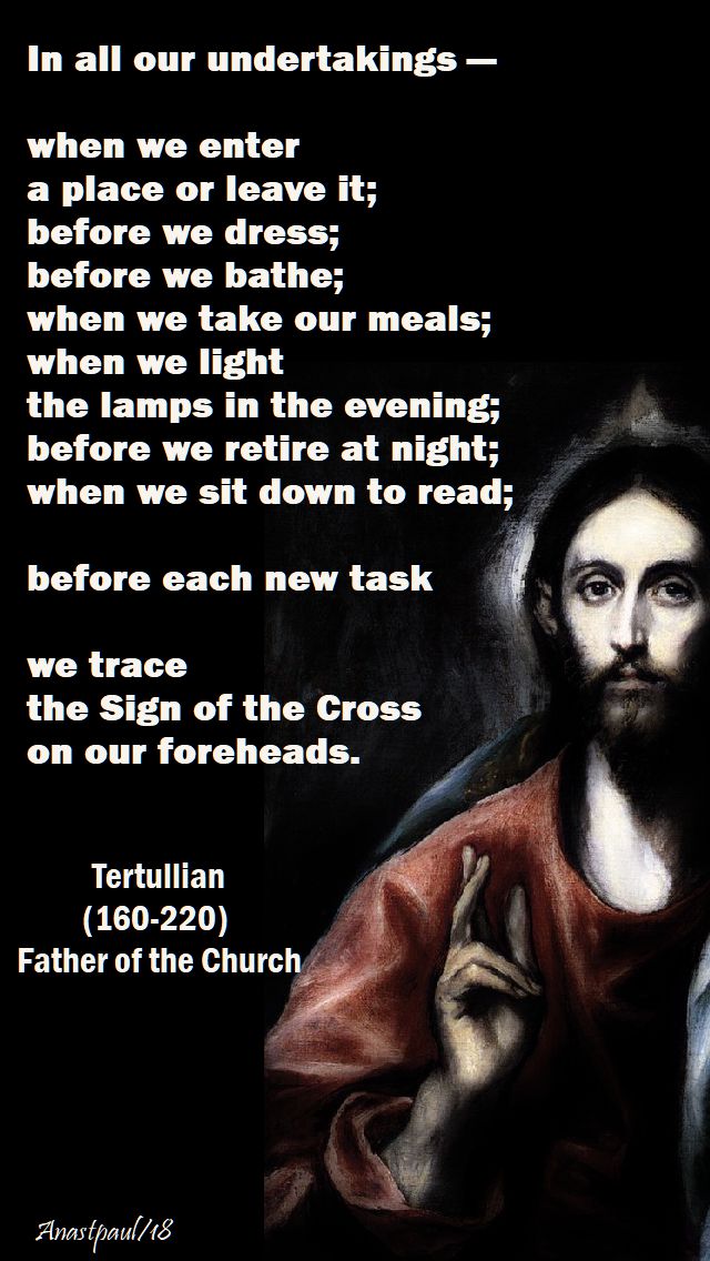 in all our undertakings - tertullian - 27 may 2018 - trinity sunday