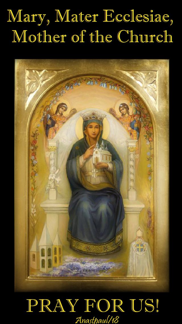 mary mater ecclesiae - mother of the church - pray for us - 21 may 2018