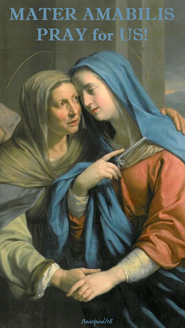 mater amabilis - lovable mother - dear mother - the visitation - pray for us - 7 may 2018