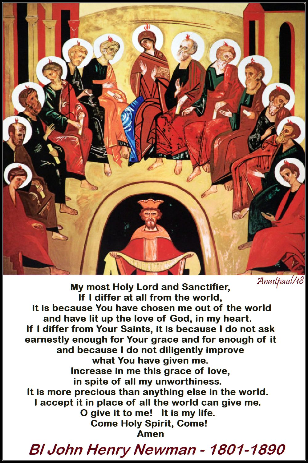 my most holy lord and sanctifier - bl j h newman - 20 may 2018 - pentecost