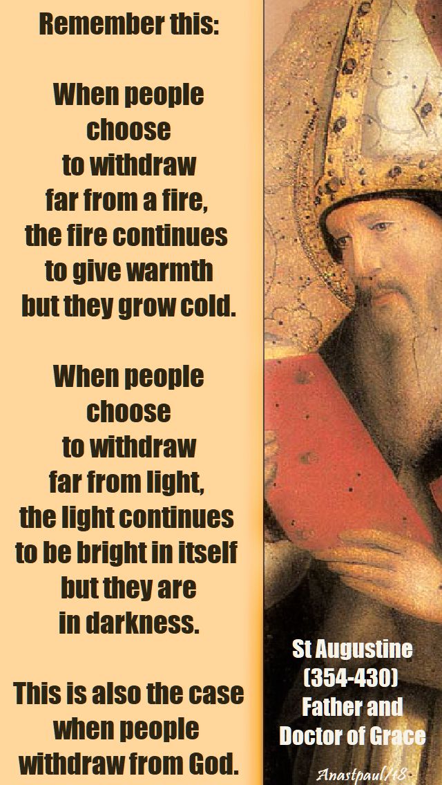 remember this - st augustine - 3 may 2018