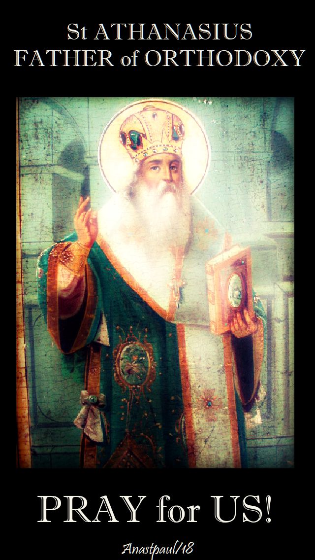 st athanasius pray for us - 2 may 2018