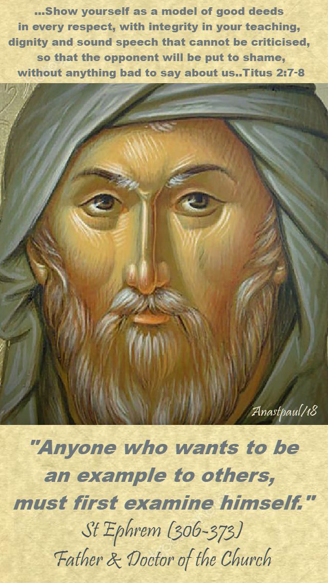 anyone who wants - st ephrem - 2 titus 7-8