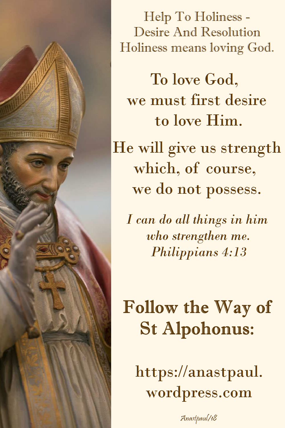 help to holiness - desire and resolution - 24 june 2018