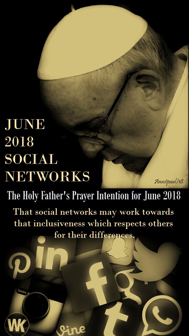 holy father's prayer intention june 2018 - 1 june 2018