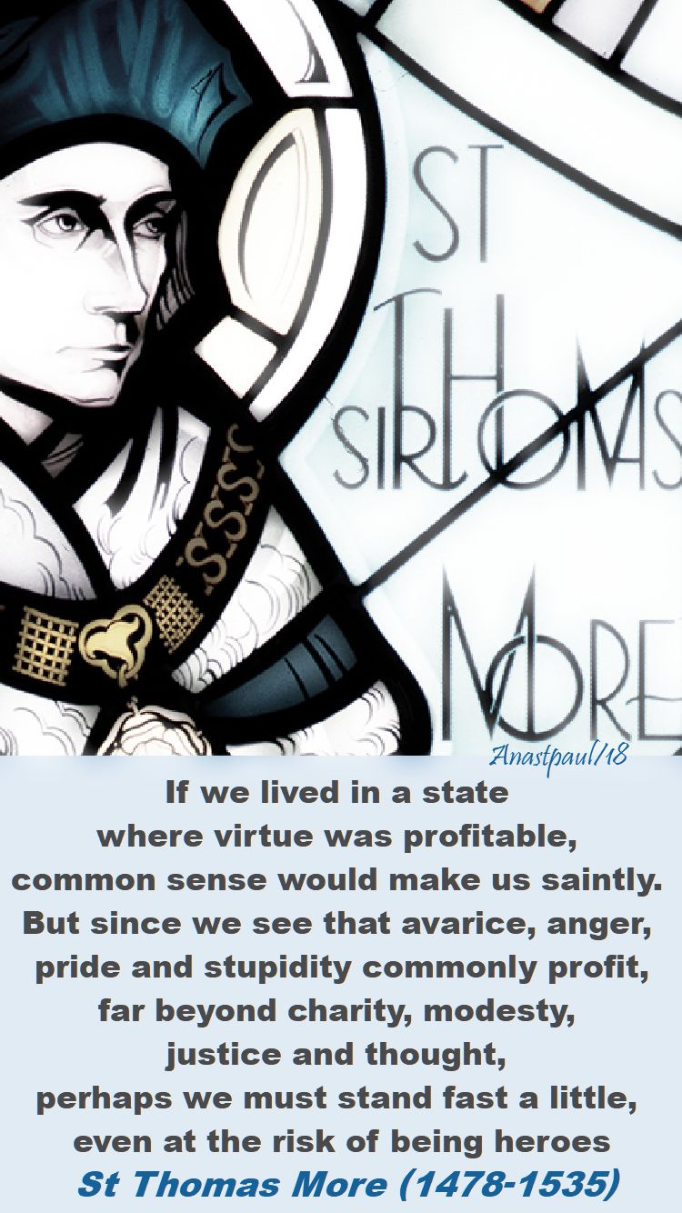 if we lived in a state - st thomas more - 22 june 2018