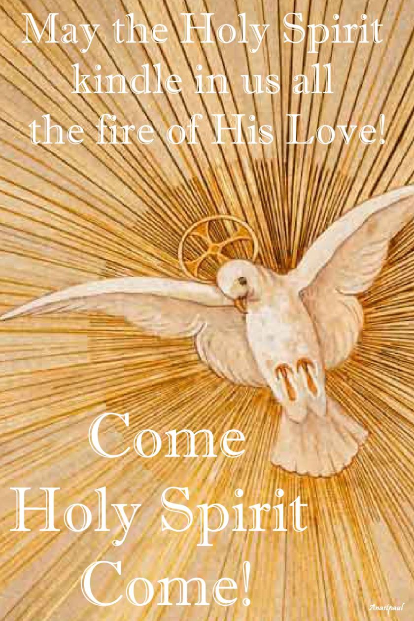 may the holy spirit kindle in us all