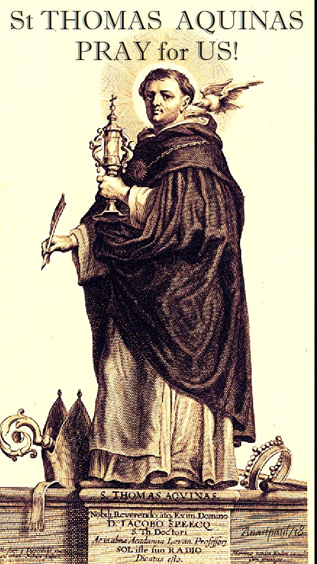 st thomas aquinas pray for us - corpus christi - 3 june 2018
