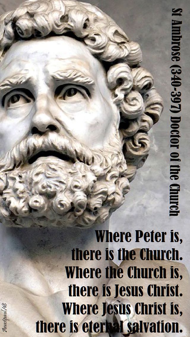 where peter is - st ambrose - 29 june 2018