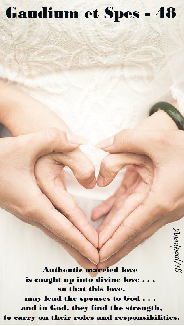 authentic married love - gaudium et spes 48 - 8 july 2018