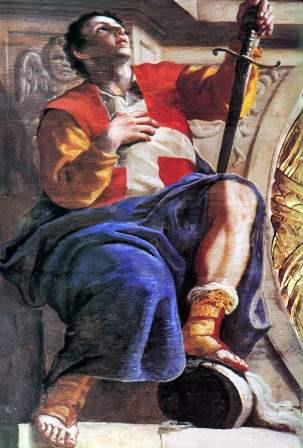 Blessed Adrian, painting by Mattia Preti at St. John's Co-Cathedral, Valletta, Malta