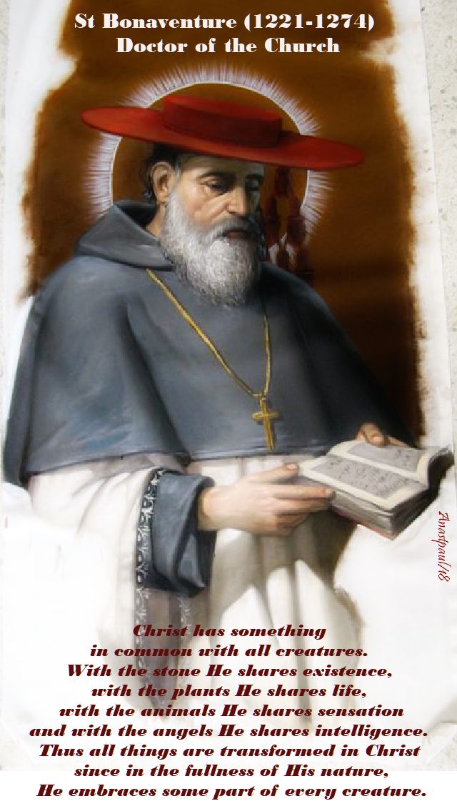 christ has something in common - st bonaventure - 15 july 2018