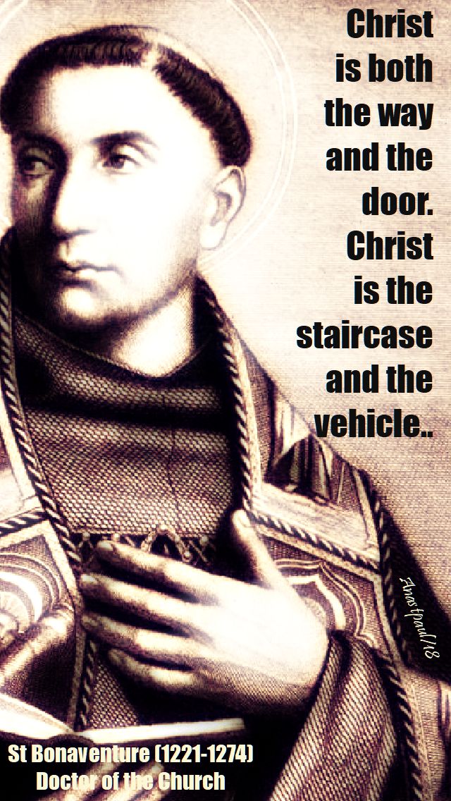christ is both the way and the door - st bonaventure - 15 july 2018