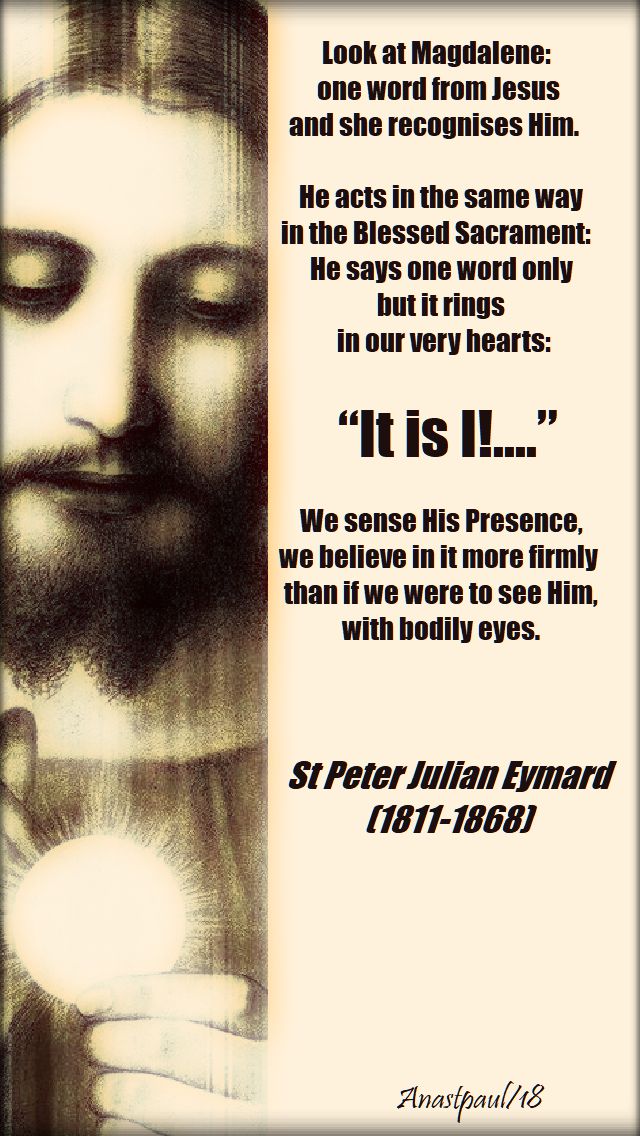 it is I - st peter julian eymard - 15 july 2018