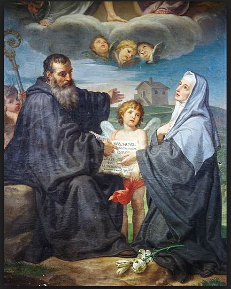 my snip - benedict and scholastica - domenico corvi 1721-1803