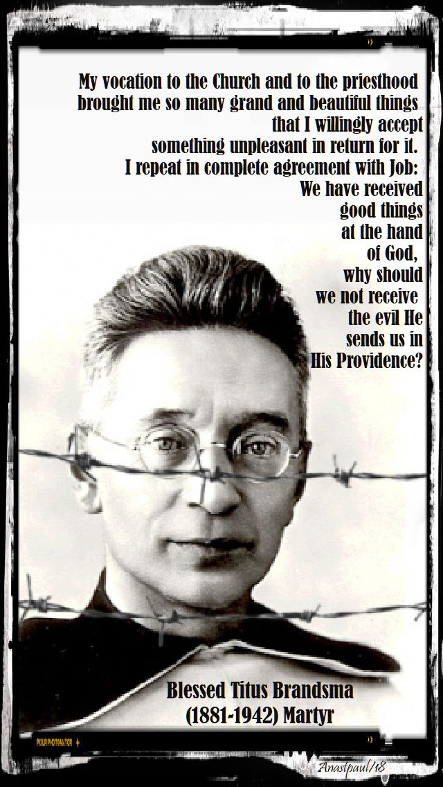 my vocation to the church - bl titus - 26 july 2018