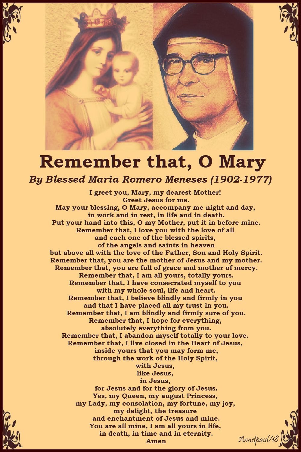 remember that o mary by bl maria meneses - 7 july 2018-no 2