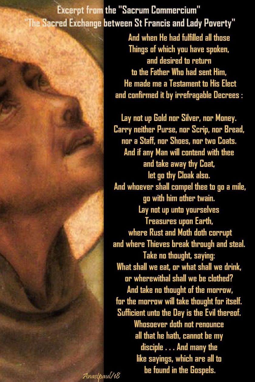 st francis - sacrum commercium - lady poverty no 1- 2 july 2018
