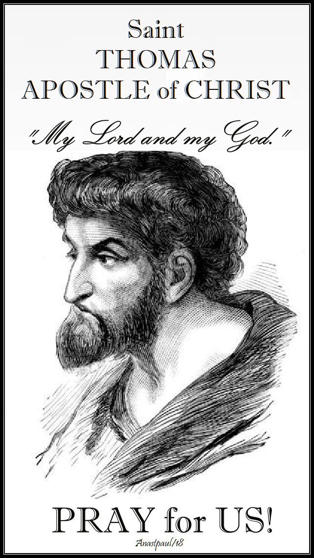 st thomas - pray for us - 3 july 2018