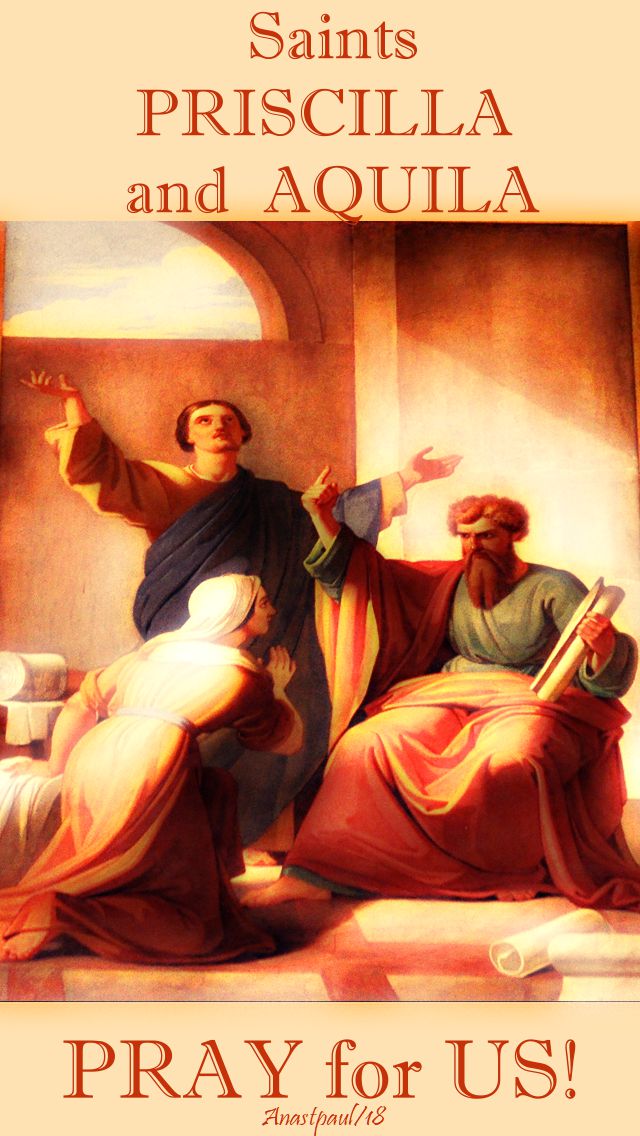 sts priscilla and aquila pray for us - 8 july 2018