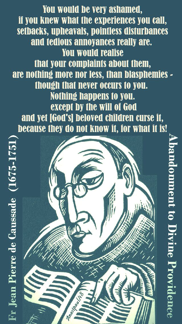 you would be very ashamed - de caussade - 16 july 2018