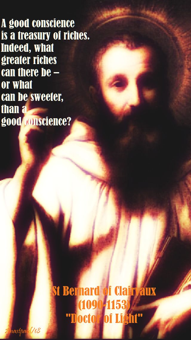 a good conscience - 20 aug 2018 - st bernard