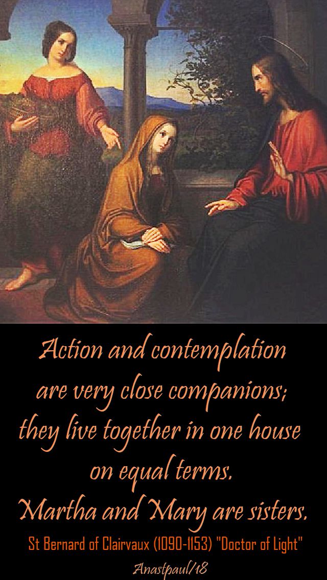 action and contemplation - st bernard - 20 aug 2018