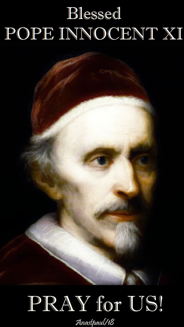 bl pope innocent xi - pay for us - 12 august 2018