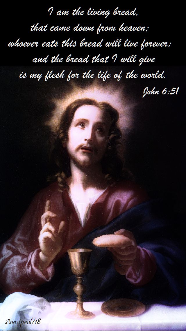 i am the living bread - john 6 51 - 19 aug 2018
