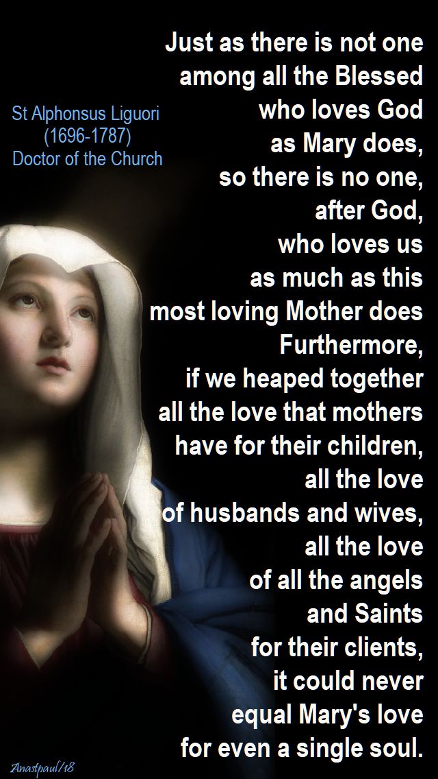 just as there is not one - 15 jan 2018 - st alphonsus liguori