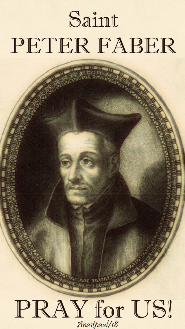 st peter faber pray for us - 2 aug 2018
