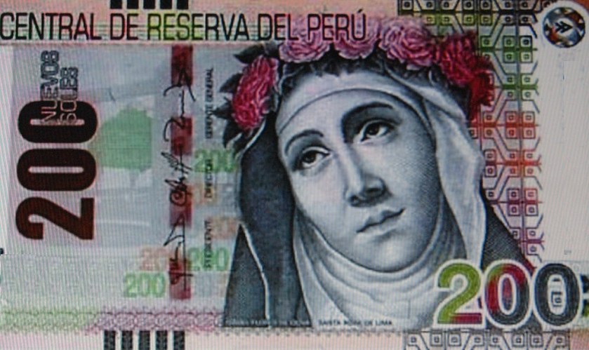 St Rose of Lima - 1024px-Biljete200soles