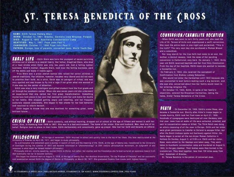 st teresa benedicta info