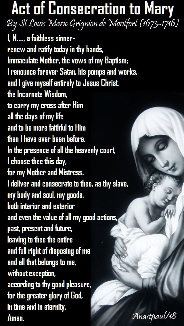 act of consecration to mary by st louis de montfort - open house conversations with - how to become a slave of mary - 28 sept 2018