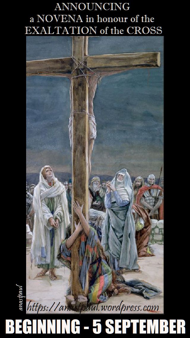 annuncing a novena - exalatation of the cross