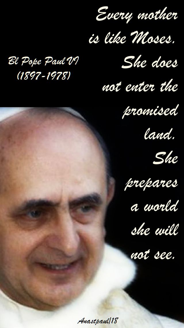 every mother - paul VI - 26 sept 2018
