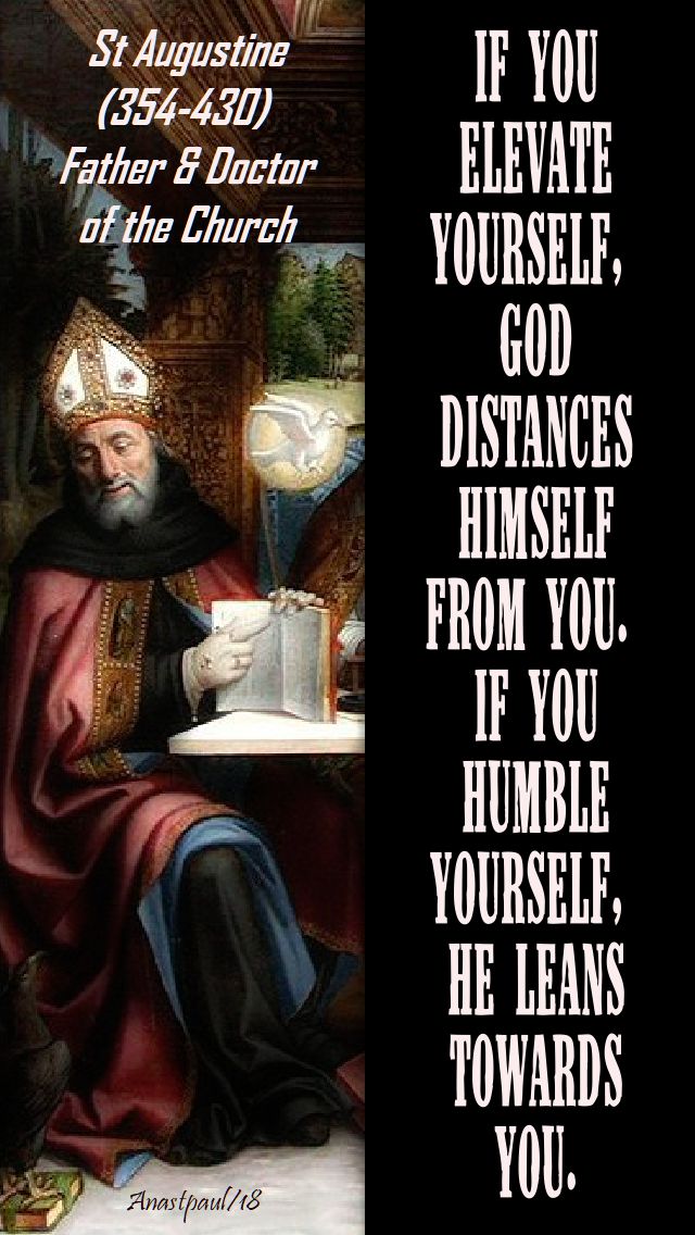 if you elevate yourself - st augustine - 19 sept 2018